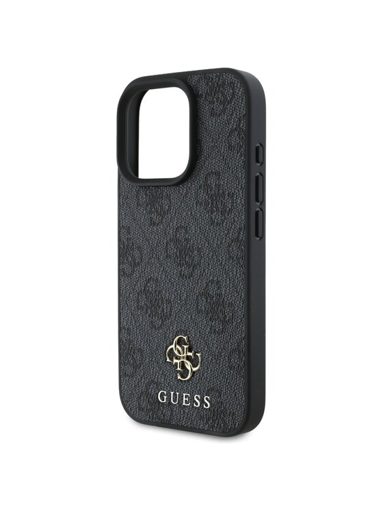 Guess Guess Etui na telefon HC Resin Bottom Glitter Czarny