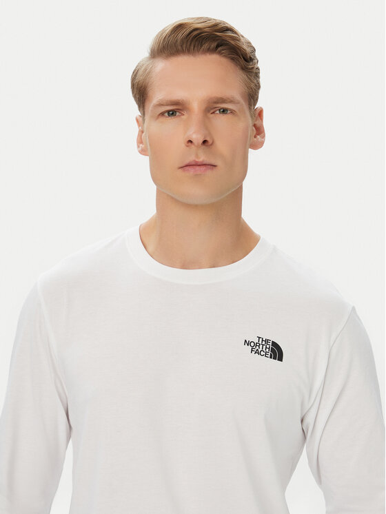 The North Face The North Face Longsleeve Evolution Box Nse NF0A8B68 Biały Regular Fit