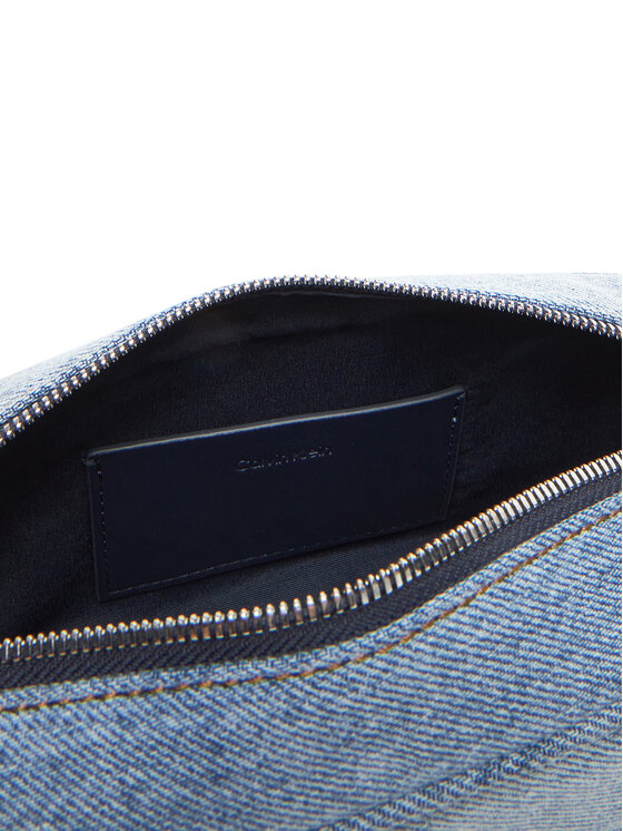 Calvin Klein Calvin Klein Дамска чанта Denim Ew Double Zip Camera Bag LV04F3226G Светлосин