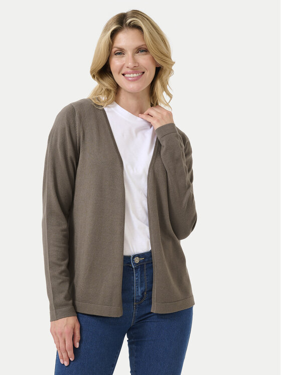 Kaffe Kardigán Fenia 10551503 Hnedá Regular Fit