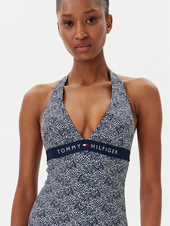 Tommy Hilfiger Tommy Hilfiger Jednodílné plavky UW0UW05962 Tmavomodrá