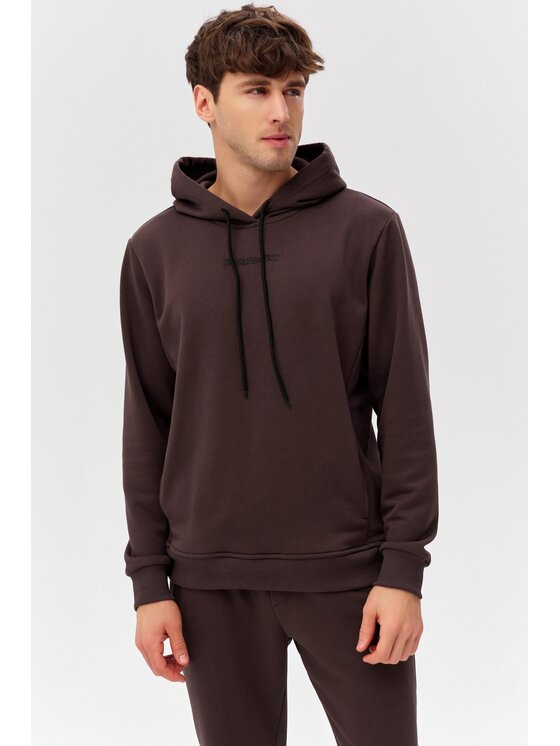 ROUGH RADICAL ROUGH RADICAL Felpa COTTON ACTIVE HOODIE MEN Marrone Regular Fit