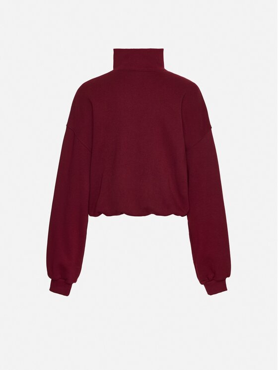 La Mania La Mania Bluza BRISA Bordowy Oversize