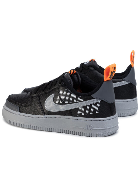 Nike Air Force 1 LV8 2 (GS) Black/Grey Big Kids Basketball Shoes BQ5484-001  