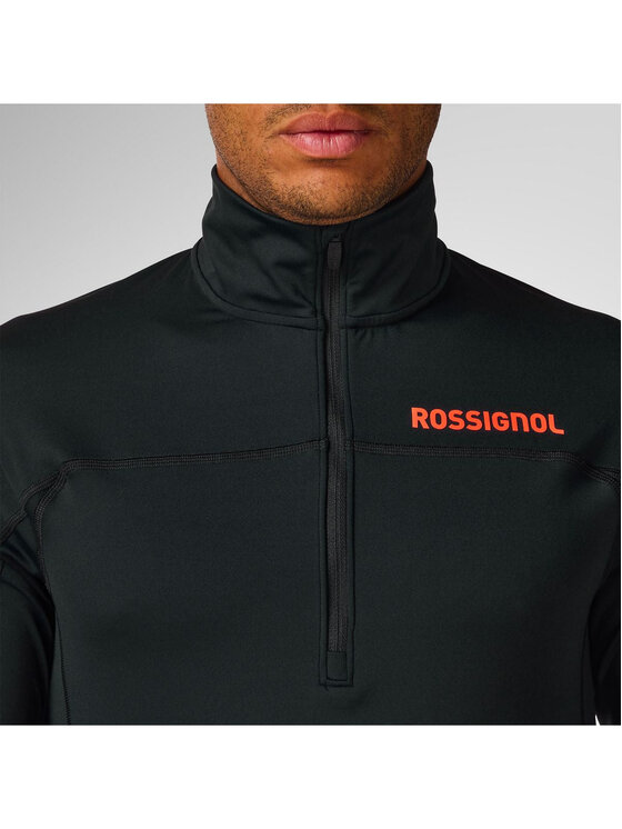Rossignol Rossignol Bluza techniczna M Hero Half Zip First Layer Czarny Slim Fit
