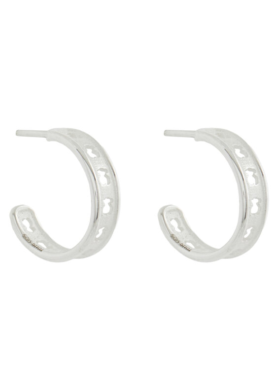 TOUS Orecchini Bear Row 1003713800 Argento, taglia : OS