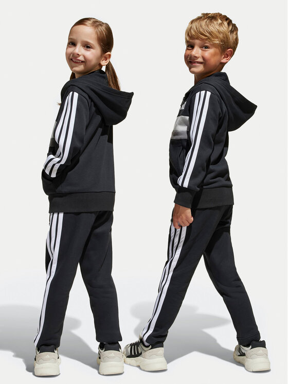 adidas adidas Trenirka Seasonal Essentials Tiberio 3-Stripes JY0520 Črna Regular Fit