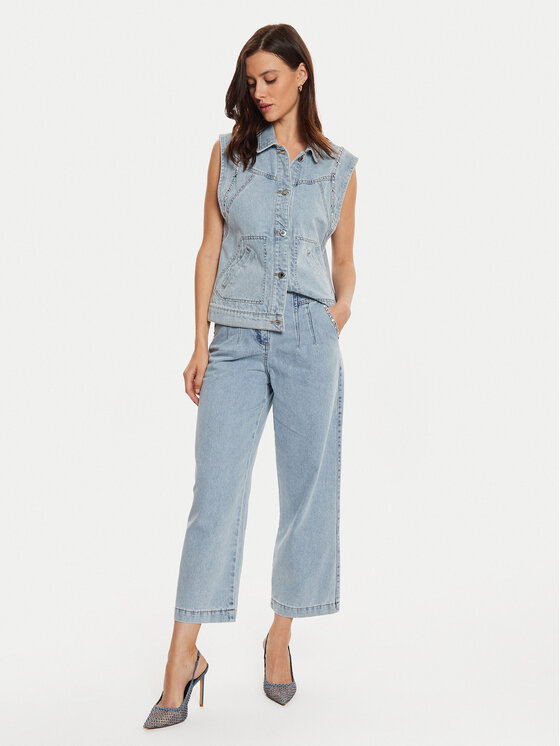 Morgan Morgan Weste 242-GAK Blau Regular Fit