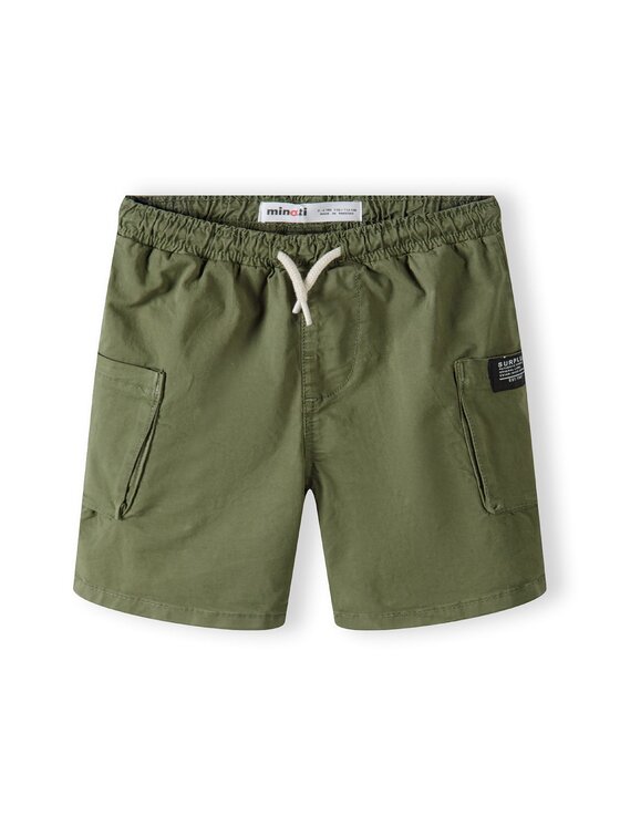 minoti minoti Szorty materiałowe 23short8 Khaki Regular Fit
