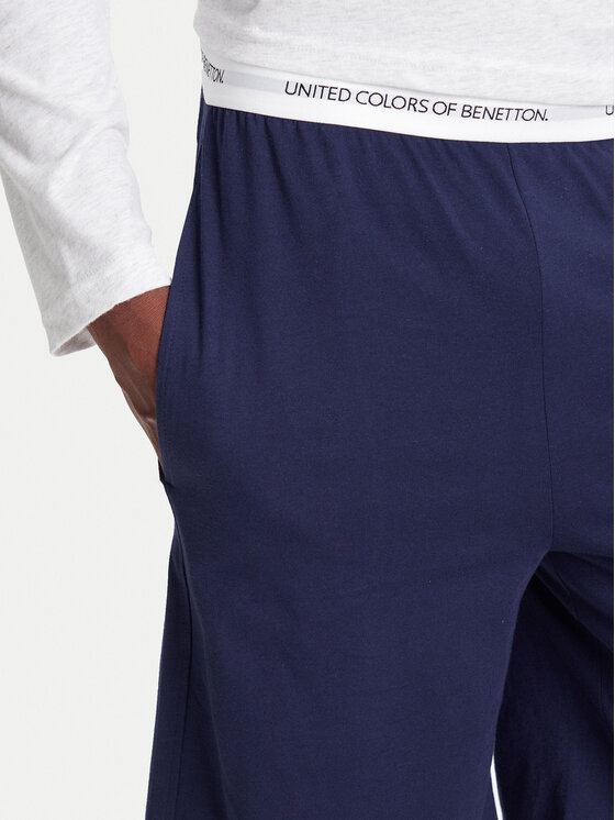United Colors Of Benetton United Colors Of Benetton Pižamos šortai 30964900D Tamsiai mėlyna Regular Fit