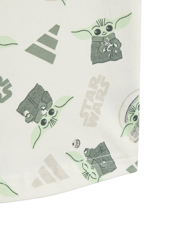 adidas adidas Set majica i hlače Star Wars The Mandalorian™ JF3628 Zelena Regular Fit