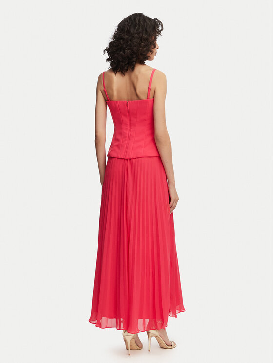 French Connection French Connection Večerna obleka Tiana 719H9 Temno rožnata Slim Fit