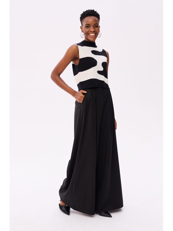 blue shadow blue shadow Bluzka Deyon Czarny Regular Fit