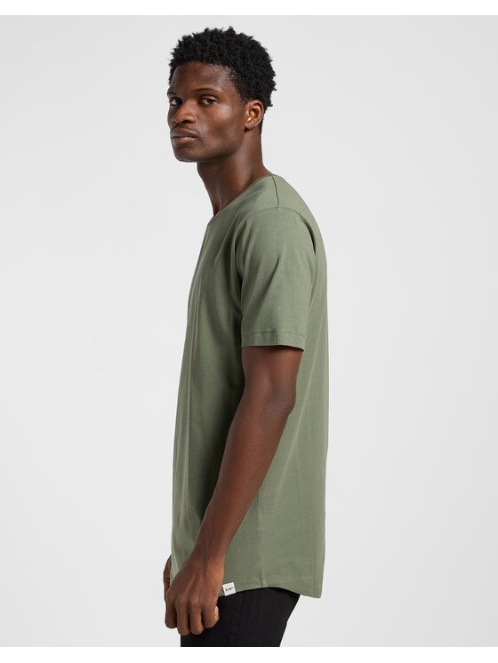 Lee Lee T-shirt Shaped Tee Verde Regular Fit