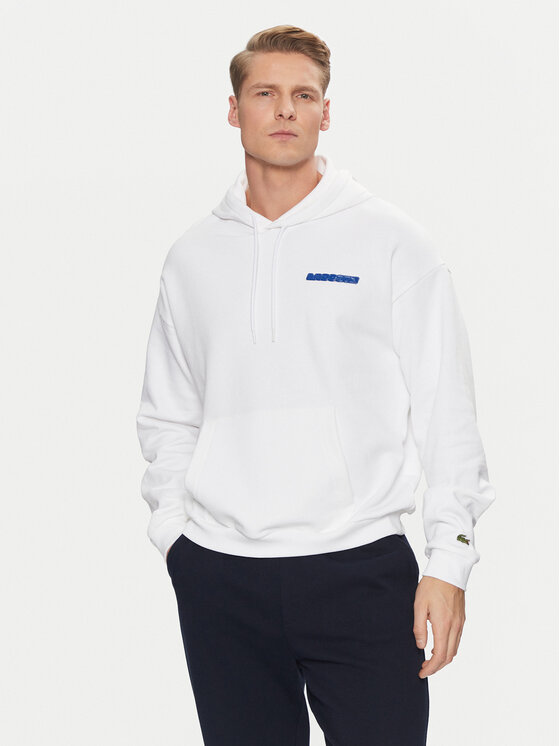 Lacoste Lacoste Pluus SH6533 Valge Loose Fit