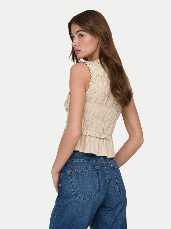 ONLY ONLY Μπλουζάκι Goa 15363693 Μπεζ Regular Fit