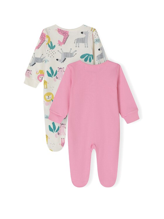 MINOTI MINOTI Komplet 2 par pajacy 24babypack26 Fioletowy
