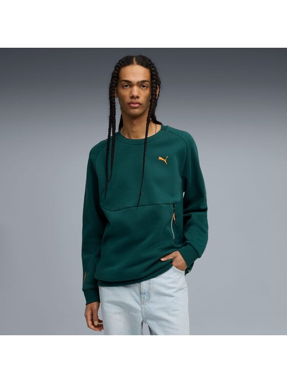 Puma Puma Bluza 633436 Zielony Regular Fit