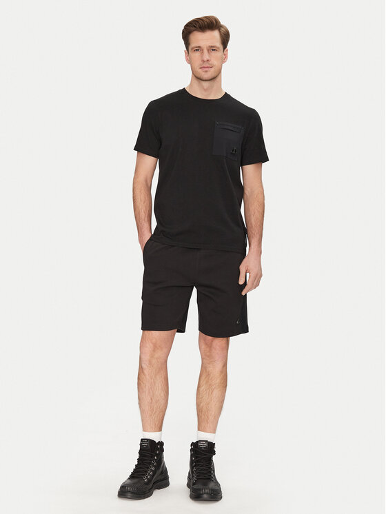Moose Knuckles Moose Knuckles Szorty sportowe Dalon M15MR807 Czarny Regular Fit