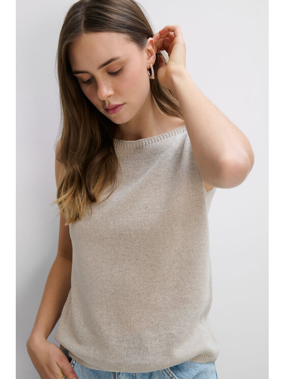 Fobya Fobya Top F1982 Beżowy Basic Fit