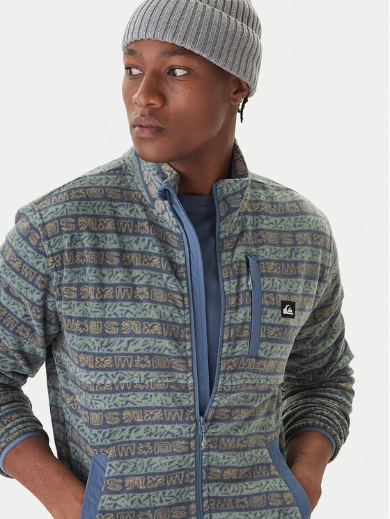 Quiksilver Quiksilver Fleecová mikina EQYPF03071 Zelená Regular Fit