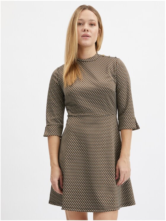 Orsay Orsay Sukienka 424082-792000__42 Brązowy Regular Fit