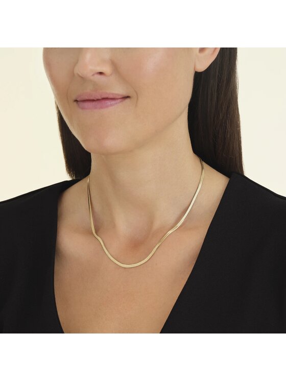 Rosefield Rosefield Naszyjnik Snake Necklace Gold Złoty