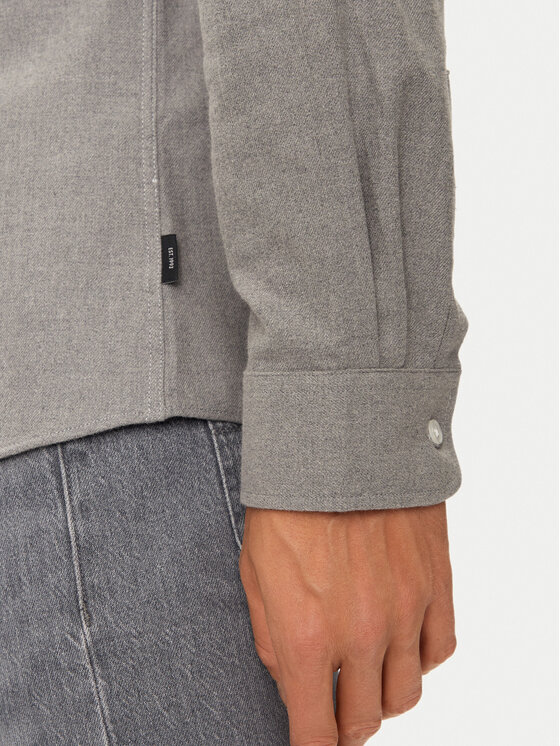 INDICODE INDICODE Košeľa Darian 25-354 Sivá Regular Fit