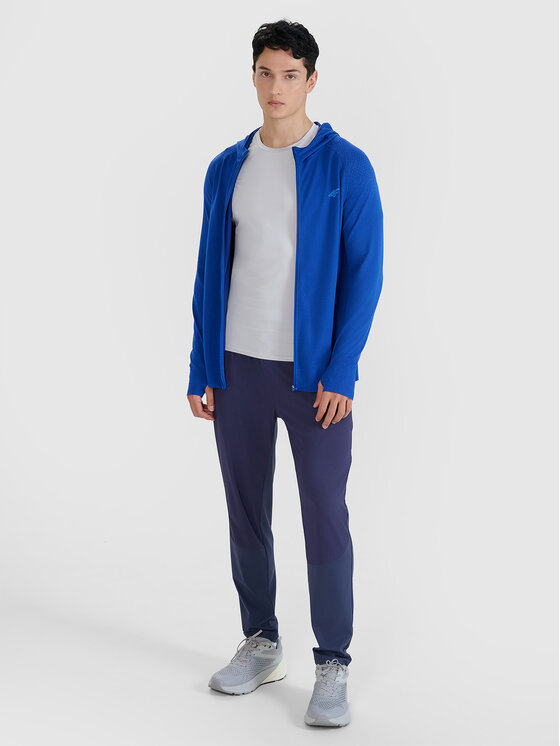 4F 4F Bluza BLAST Granatowy Slim Fit