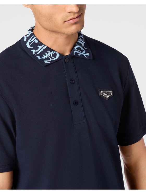 PHILIPP PLEIN PHILIPP PLEIN Polo 9409 Celeste Slim Fit
