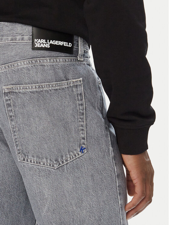 Karl Lagerfeld Jeans Karl Lagerfeld Jeans Jeansy B4M10027 Szary Straight Leg