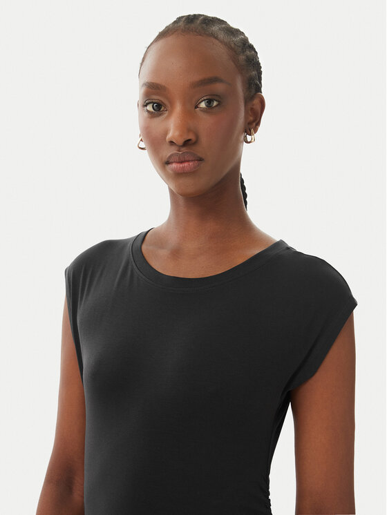 Vero Moda Vero Moda Každodenné šaty Ava Sarah 10346941 Čierna Slim Fit