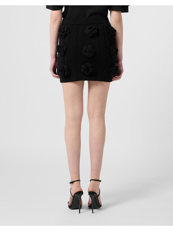 PHILIPP PLEIN PHILIPP PLEIN Spódnica midi 31414 Czarny Regular Fit