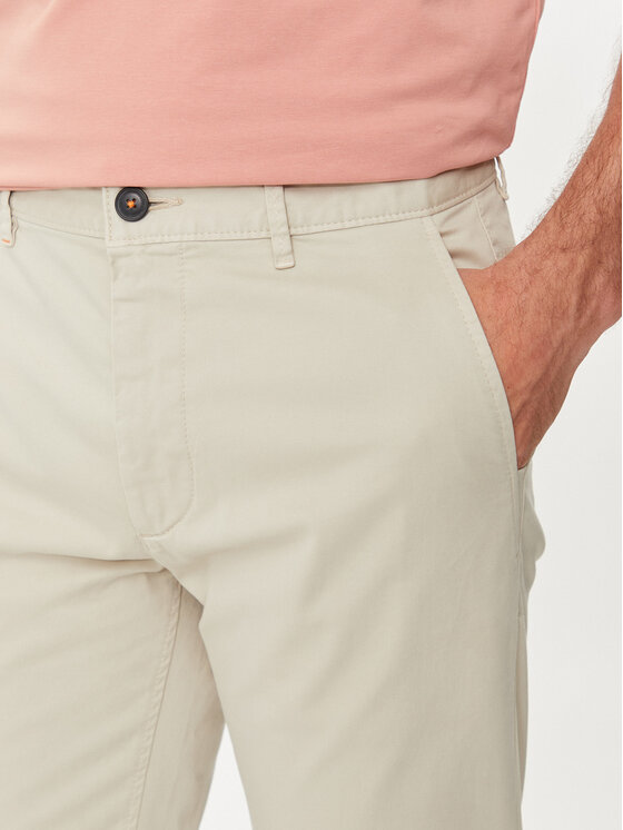BOSS Boss Chino nohavice Chino_Slim 50510933 Béžová Slim Fit