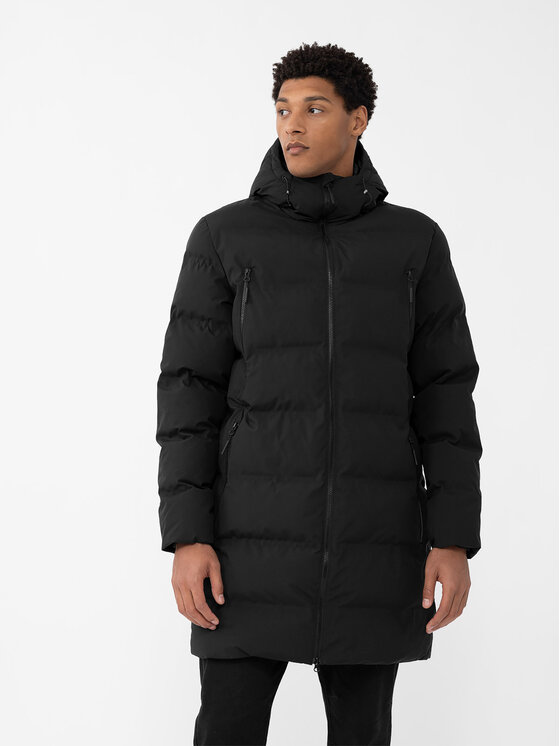 4F 4F Зимно яке 4FAW23TDJAM246 Черен Regular Fit