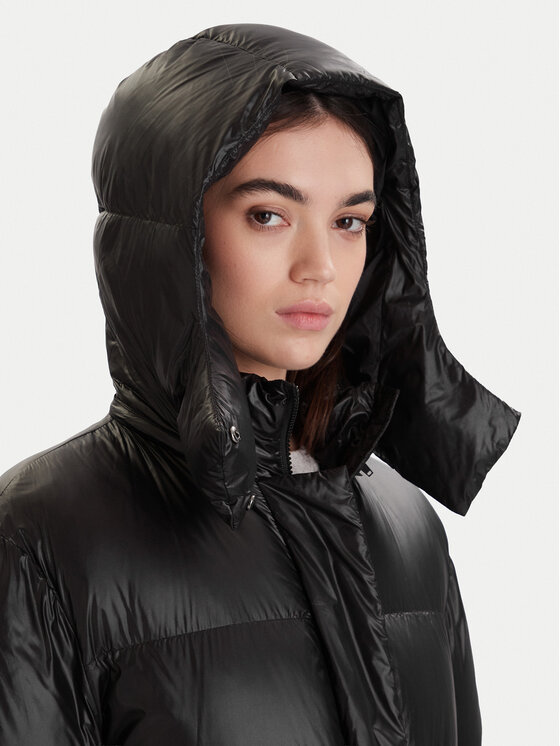 ViCOLO ViCOLO Пухено яке TF0086 Черен Regular Fit