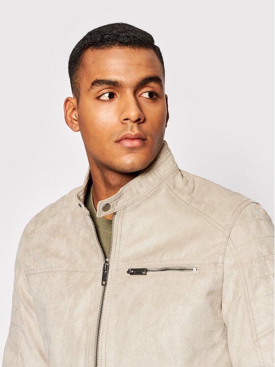 Jack&Jones Jack&Jones Jakna od imitacije kože Rocky 12147218 Bež Regular Fit