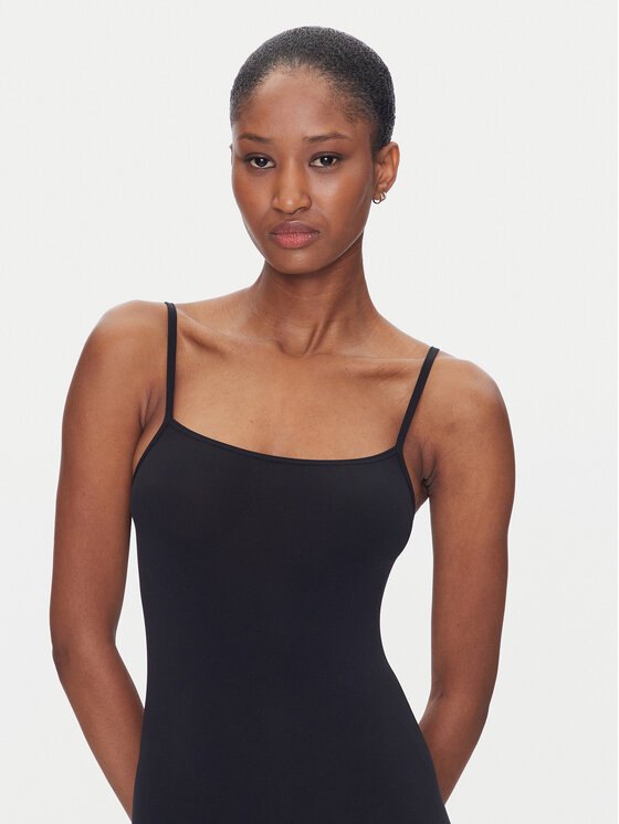 Wolford Wolford Vsakodnevna obleka Strap Fatal 57185 Črna Slim Fit