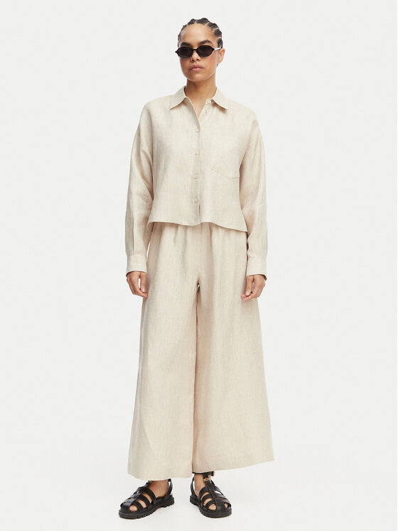 Weekend Max Mara Weekend Max Mara Kuloty Felino 2615131042 Kremowy Relaxed Fit