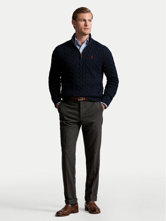 Polo Ralph Lauren Polo Ralph Lauren Sweter 710810841001 Granatowy Regular Fit