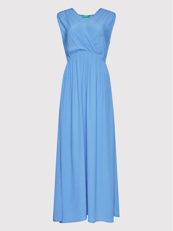 United Colors Of Benetton United Colors Of Benetton Kleid für den Alltag 43A0DV01N Blau Regular Fit