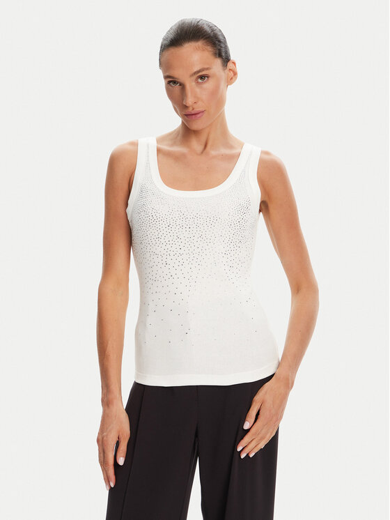 Rinascimento Rinascimento Top CFC0124040003 Valge Regular Fit