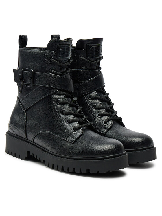 Guess Guess Trapery Olsy FLFOLS ELE10 Czarny