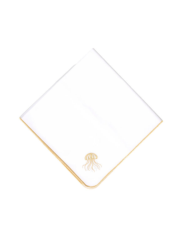 Roseberry Home Roseberry Home Serwetki Haftowana Jellyfish z motywem meduzy Złoty