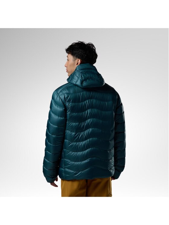 Rossignol Rossignol Kurtka puchowa M Verok Down Hoodie Jacket Turkusowy Regular Fit