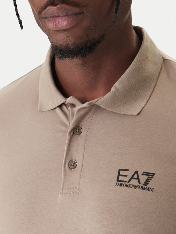 EA7 Emporio Armani EA7 Emporio Armani Polo 8NPF14 PJVQZ U6167 Beige Regular Fit