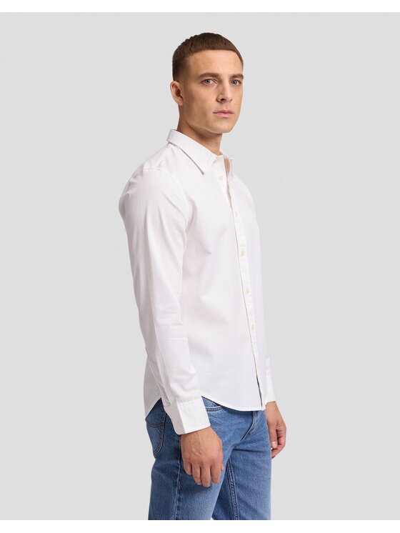 Lee Lee Koszula LS CLEAN SHIRT Biały Regular Fit
