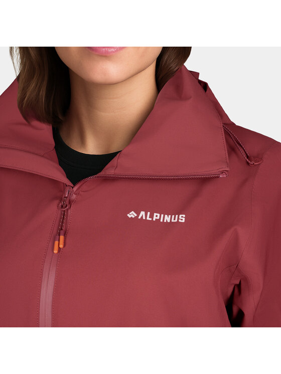 Alpinus Alpinus Płaszcz Urmia Czerwony Regular Fit