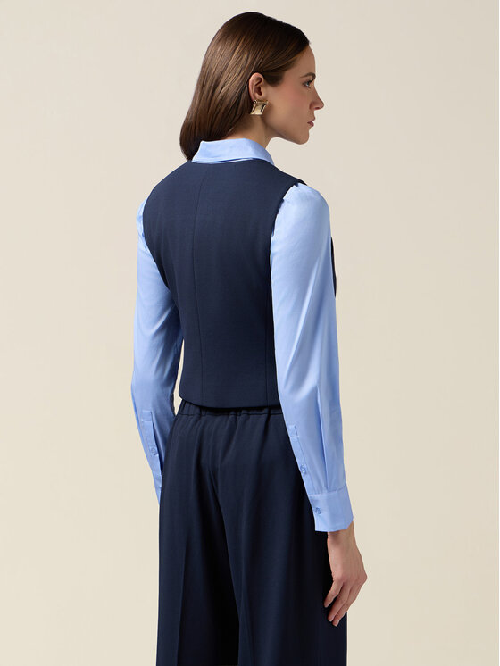 Oltre Oltre Giacca di transizione L031R100063N034 Blu Slim Fit