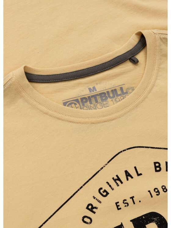PITBULL PITBULL T-Shirt AUTOMATIC Żółty Regular Fit